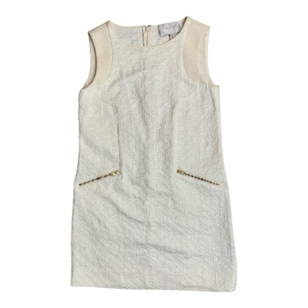J.Crew Ivory Jacquard Textured Shift Dress
